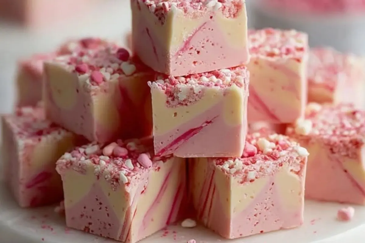 Valentine's Day Sugar Cookie Fudge