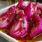 Hot Honey Pickled Red Onions