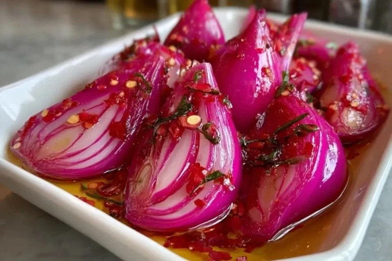 Hot Honey Pickled Red Onions