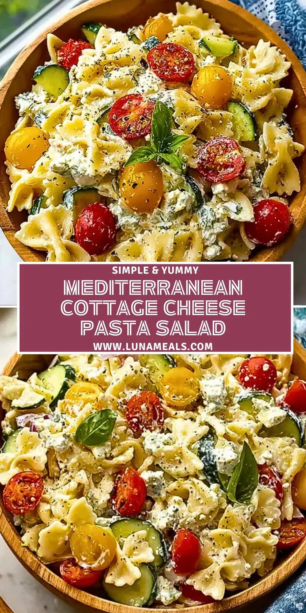 Mediterranean Cottage Cheese Pasta Salad (2)