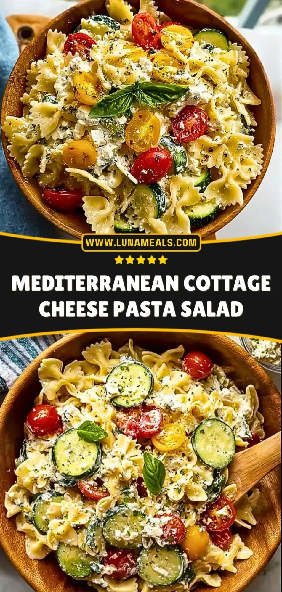 Mediterranean Cottage Cheese Pasta Salad (3)