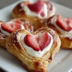 Strawberry Cream Cheese Heart Danishes