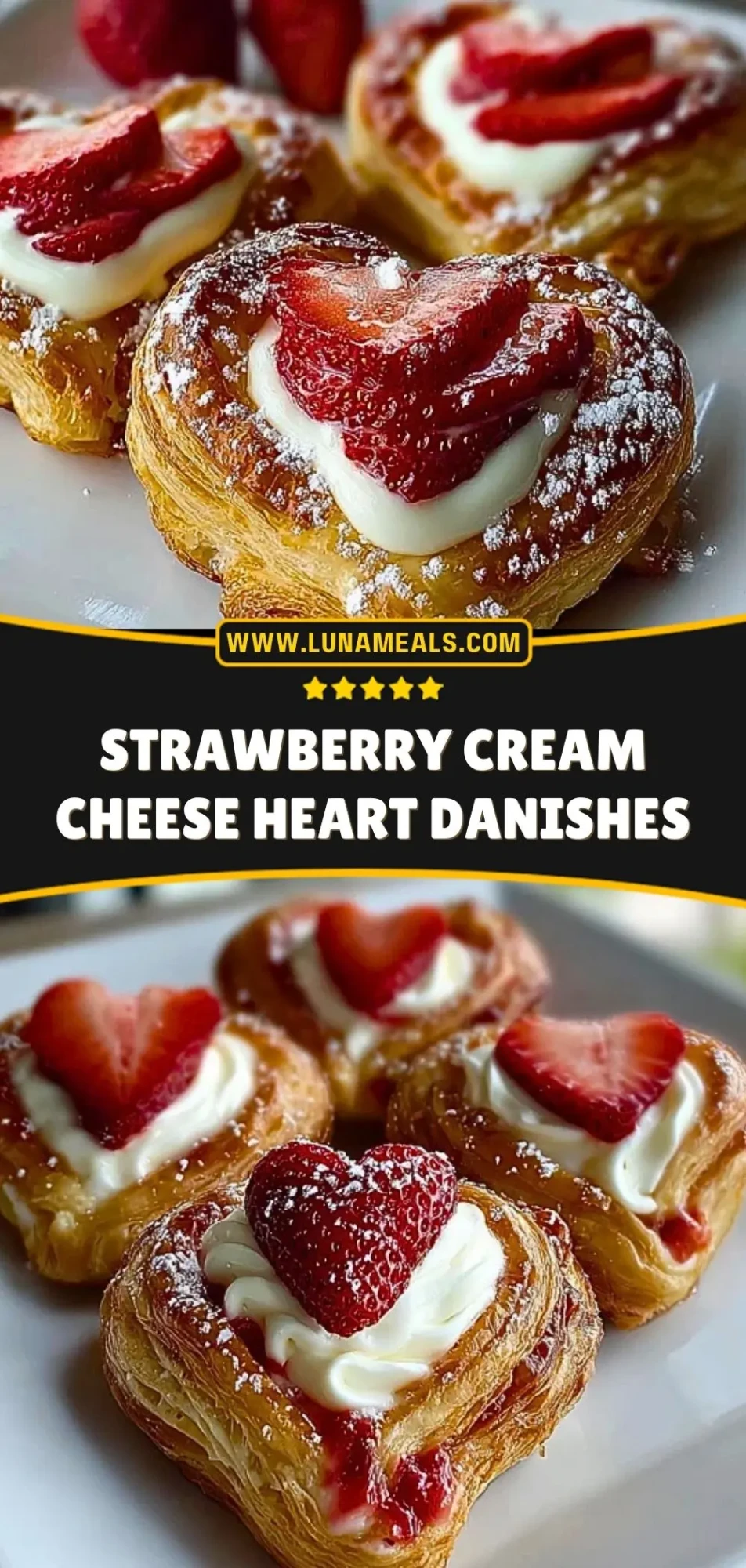 Strawberry Cream Cheese Heart Danishes (3)