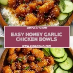 Easy Honey Garlic Chicken Bowls (2)