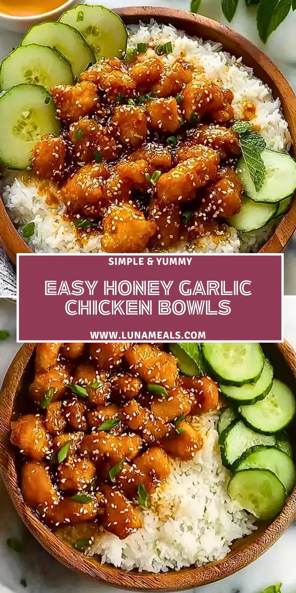 Easy Honey Garlic Chicken Bowls (2)