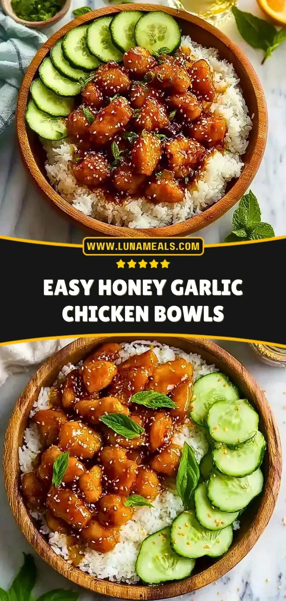 Easy Honey Garlic Chicken Bowls (3)