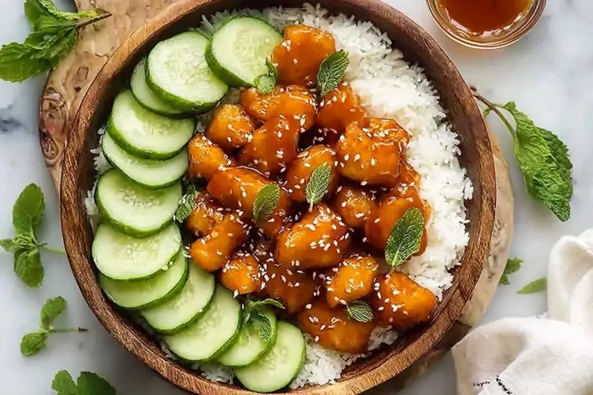 Easy Honey Garlic Chicken Bowls