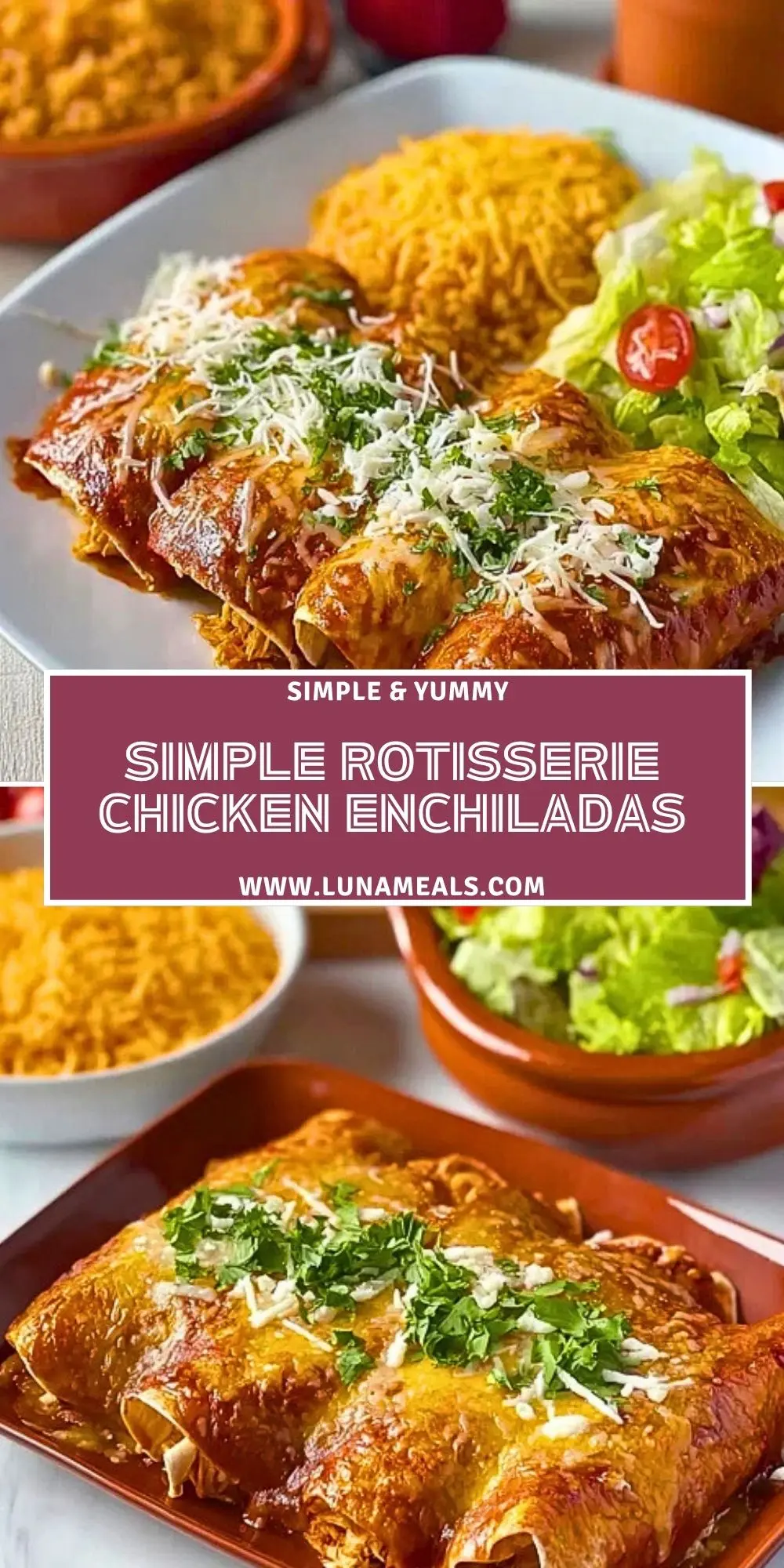 Simple Rotisserie Chicken Enchiladas (2)