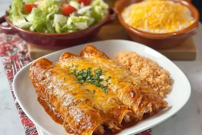 Simple Rotisserie Chicken Enchiladas
