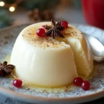Creamy Eggnog Panna Cotta