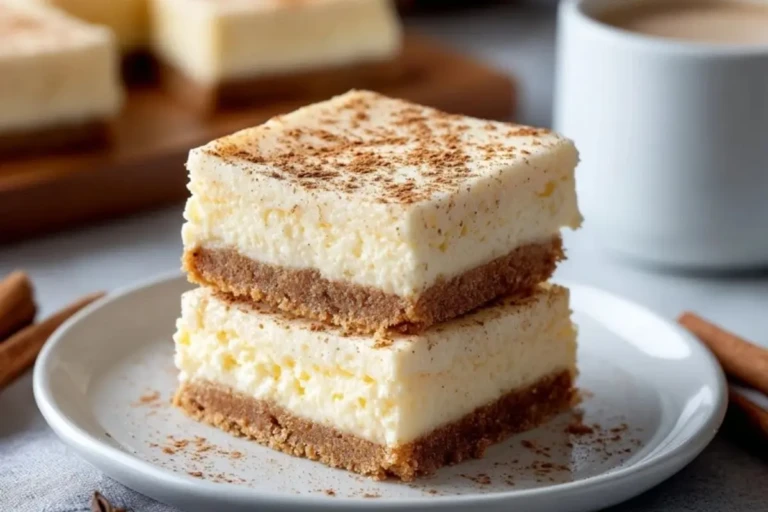 Eggnog Cheesecake Bars