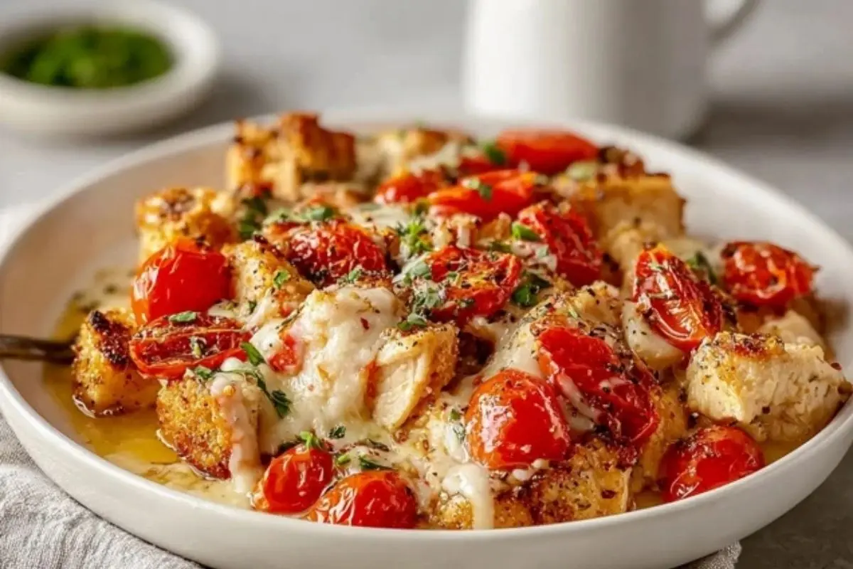 Bruschetta Chicken Casserole