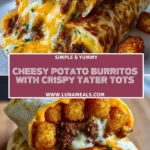 Cheesy Potato Burritos with Crispy Tater Tots (2)
