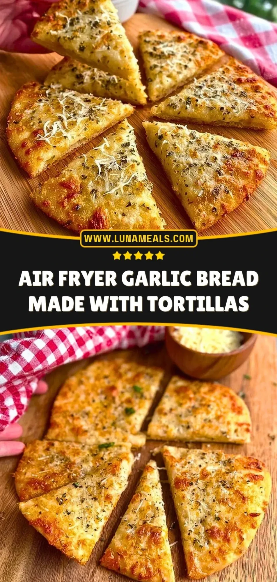 Air Fryer Garlic Bread Made With Tortillas (3)
