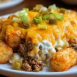 Cheesy Ground Beef & Tater Tot Casserole