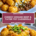 Cheesy Ground Beef & Tater Tot Casserole (2)