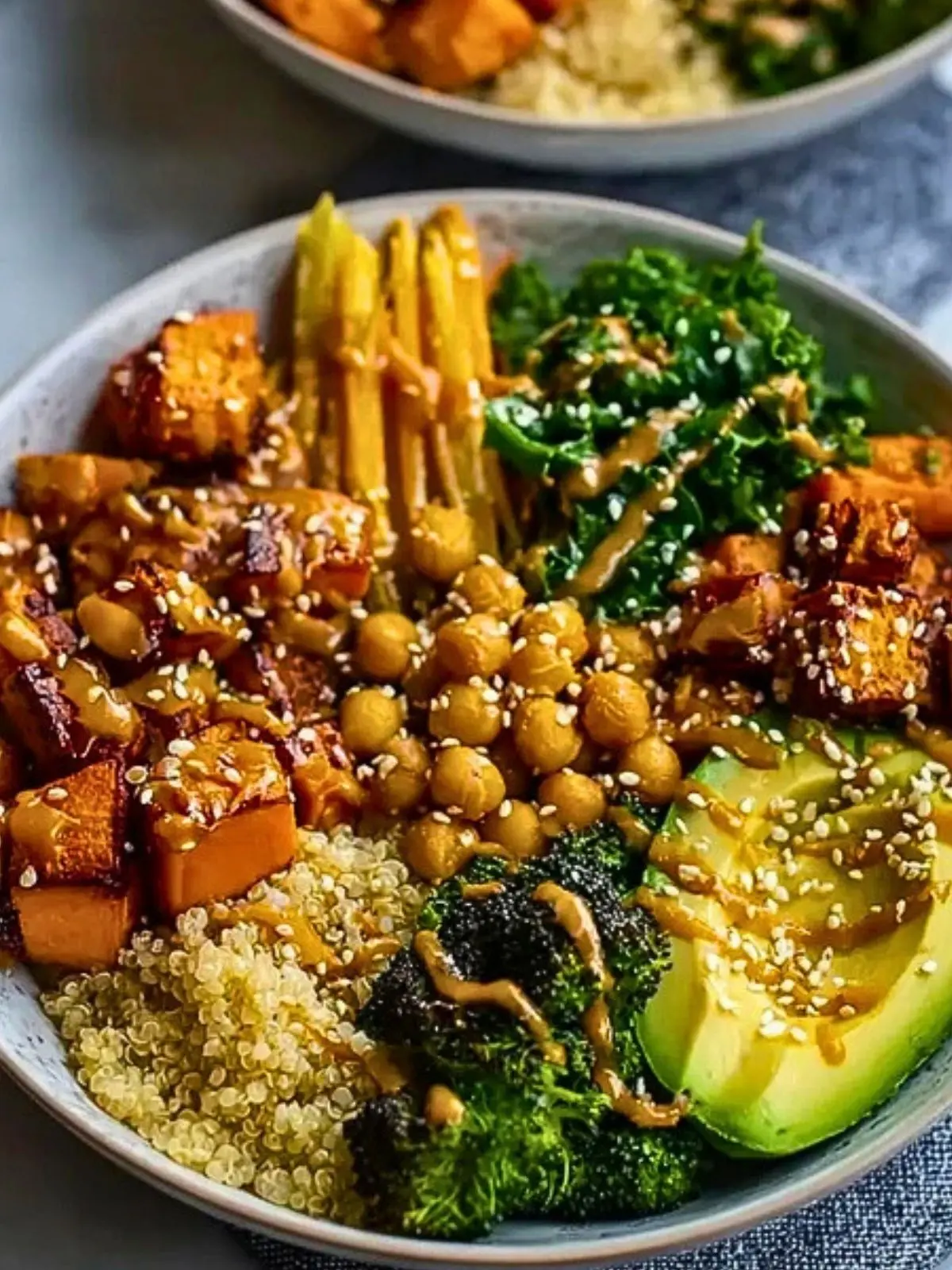 Miso Glazed Sweet Potato Buddha Bowl (1)