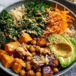 Miso Glazed Sweet Potato Buddha Bowl
