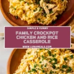 Family Crockpot Chicken And Rice Casserole (1)