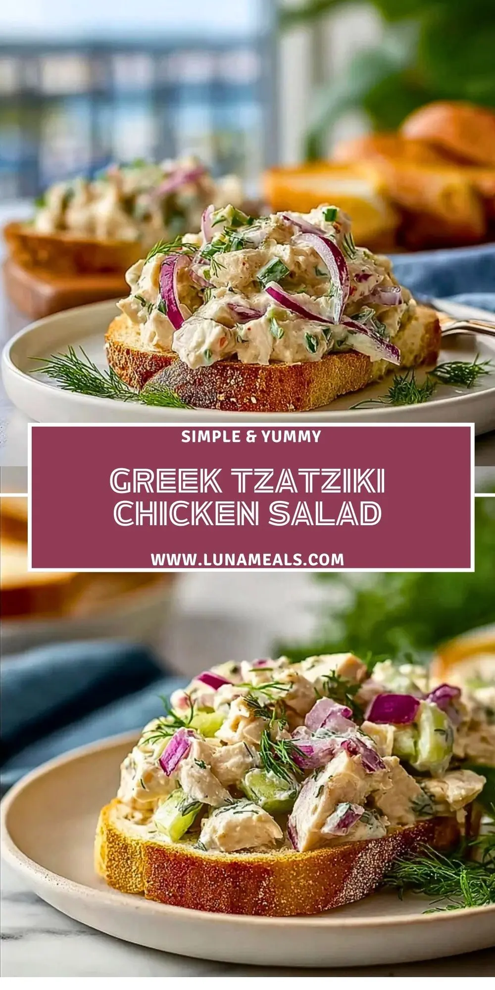 Greek Tzatziki Chicken Salad (2)