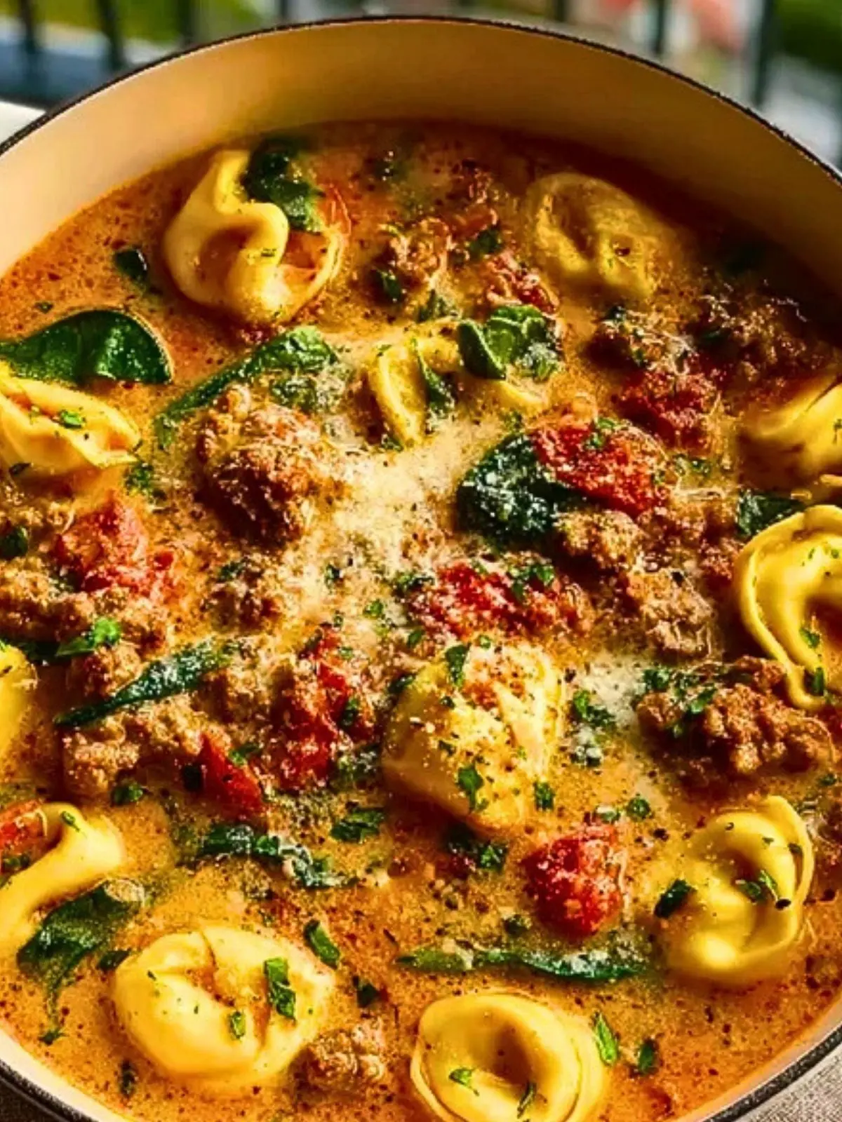 Hearty Italian Sausage Tortellini Soup (1)