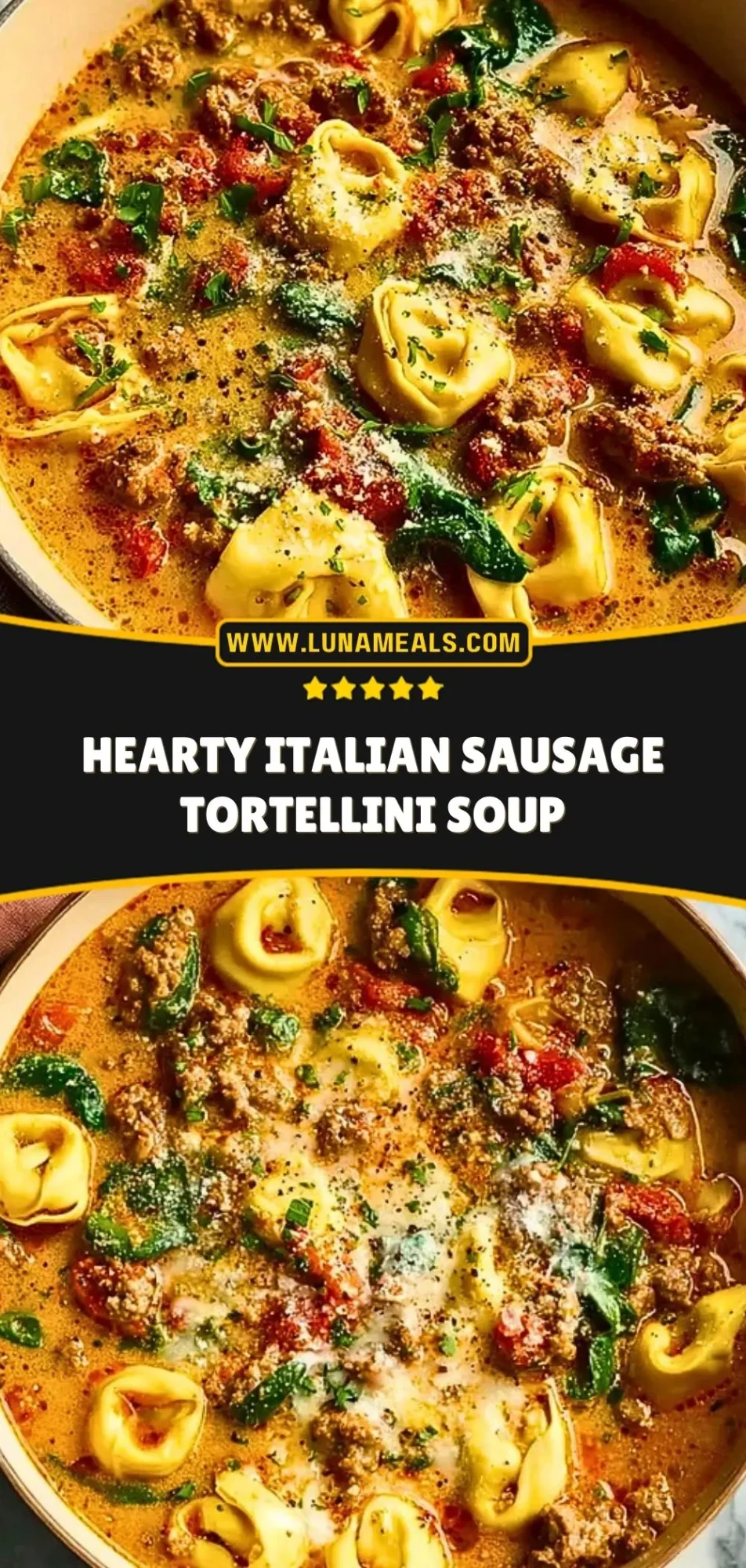 Hearty Italian Sausage Tortellini Soup (3)