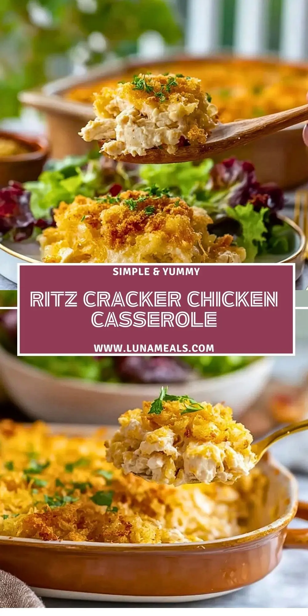 Ritz Cracker Chicken Casserole (2)