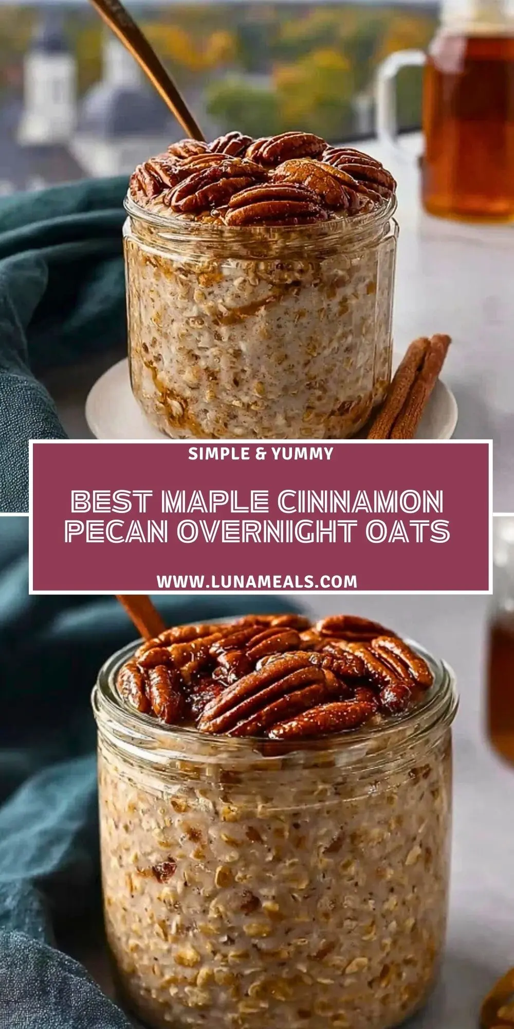 Best Maple Cinnamon Pecan Overnight Oats (2)