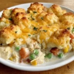 Easy Chicken Cobbler Dinner Casserole (Made with Red Lobster Biscuit Mix)