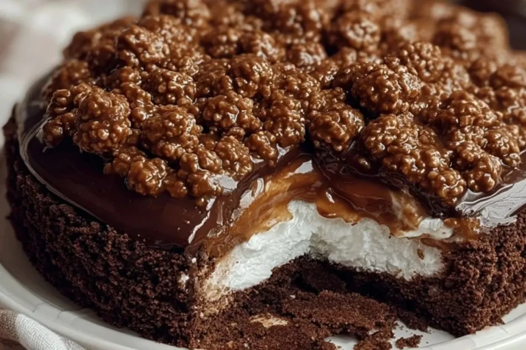 Viral Lazy Cat Choco Crunch Cake